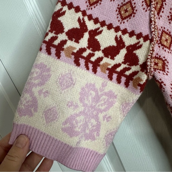 FREE PEOPLE Snow Bunny Bodysuit / Candy Combo Medium NWT Winter - Picture 10 of 10